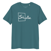 Load image into Gallery viewer, Shella Unisex organic cotton t-shirt (The Shellas Collection)
